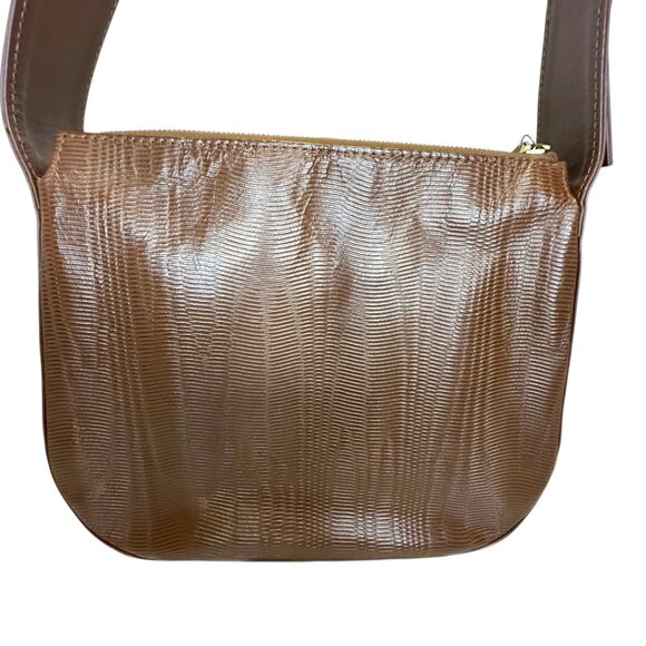 MCM Textured Brown Shoulder Bag with Gold Accents - Picture 3 of 11